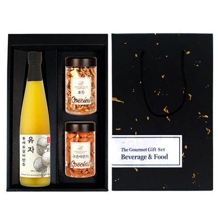 청숨 종합1호 유자500ml + 견과 2개입 선물세트 #2