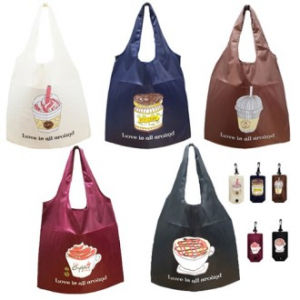 커피 일러스트 시장가방