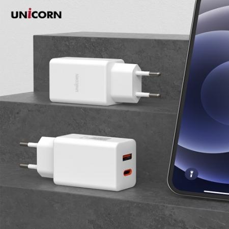 유니콘 멀티 2포트 GaN 45W PD 초고속충전기 갤럭시아이폰 QC3.0 KA-450PD #4