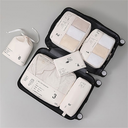 라이트 파스텔 프리미엄 여행용파우치 6종세트 #4