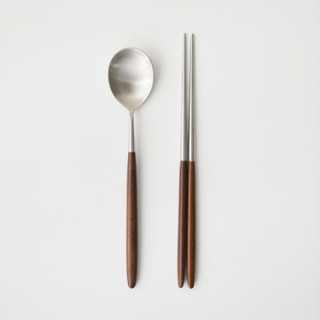 고급 우드 수저세트 1p 국산 숟가락 젓가락 세트 #2