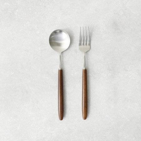우드 커트러리 세트 국산 (디저트 포크 스푼 세트 ) #2