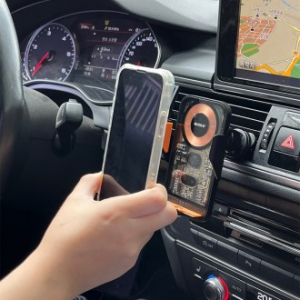 머레이 mag30 송풍구형 차량용 자동센서 스마트폰 고속 무선충전 거치대 블랙