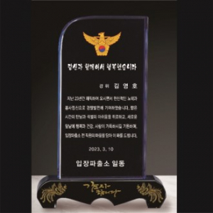 금문양 크리스탈 상패 29