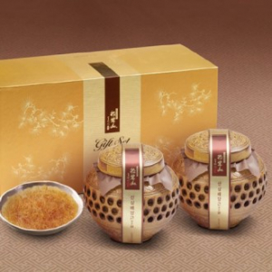 [산삼배양근 담은꿀]도자기 400g*2