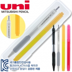 uni 제트 스트림 101 (0.7) + 스타 사각 형광펜