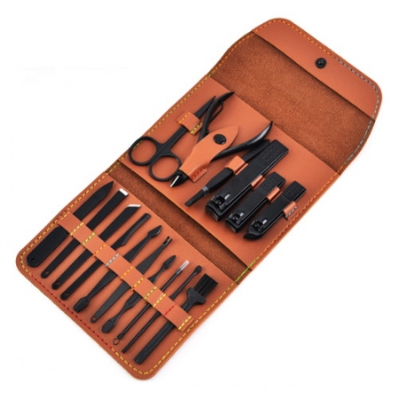 BO001 쓰리스타 가죽 심플 손톱깎이 세트 #2