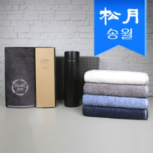 송월 스페셜 기프트세트( 땡큐타올 190g 1p + 스마트 온도계 텀블러1p)