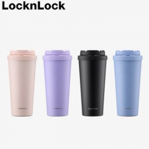 락앤락 3249 데일리 스텐텀블러 550ml 원터치 클립형, 블랙, 스카이블루, 라벤더