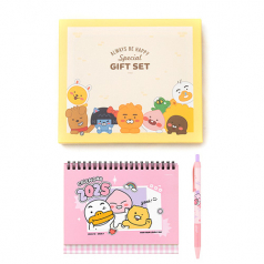 카카오프렌즈 새날 선물세트2 어피치 (탁상달력 + 볼펜)