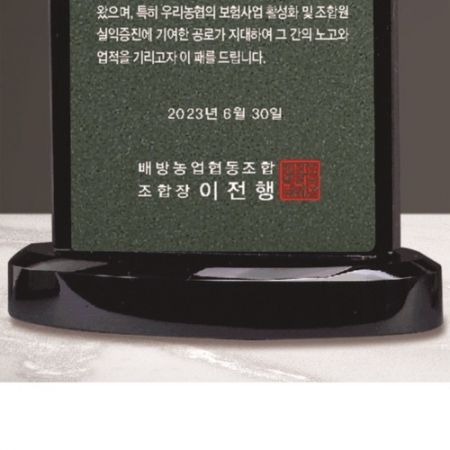 크리스탈 상패 233 #5