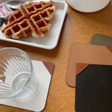 아틀리에 아르스 양면 소가죽 코스터 컵받침 #2