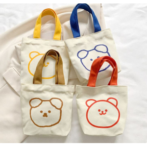 곰돌이 미니에코백 미니손가방 에코백 캔버스 미니가방