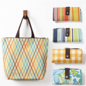 옥스포드 패턴 장바구니 시장가방 마트가방 방수가방 32*45.5*12cm