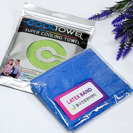 라텍스밴드 스트레칭밴드 쿨타올 쿨타월 3종 선물 세트 #3
