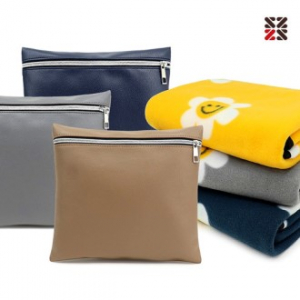 스마일 미니 클러 쿠션 담요