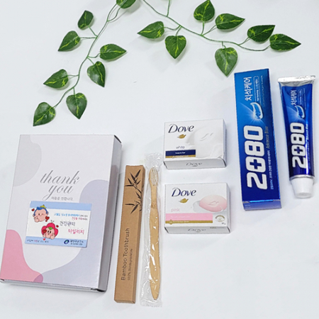 도브 비누 치약 대나무칫솔 선물세트 5종 #2