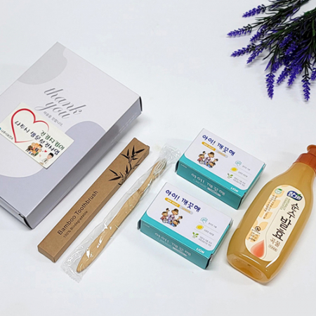아이깨끗해 비누 대나무칫솔 주방세제 선물세트 5종 #2
