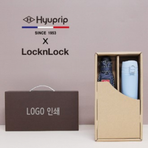 협립 3단 엠보 수동 우산 + 락앤락 슬림핏 원터치 400ml 텀블러 세트