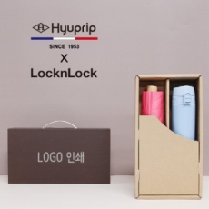 협립 3단 초미니 마시멜로 수동 우산 + 락앤락 슬림핏 원터치 400ml 텀블러 세트