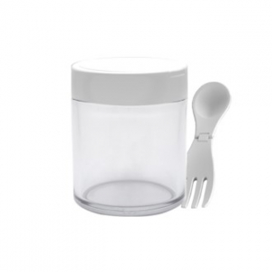 티스카페 스포크 캐니스터 접이식 스푼포크 내장된 밀폐용기