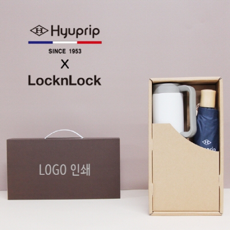 협립 3단 마시멜로 수동 우산 + 락앤락 테이블머그 473ml 텀블러 세트 #2