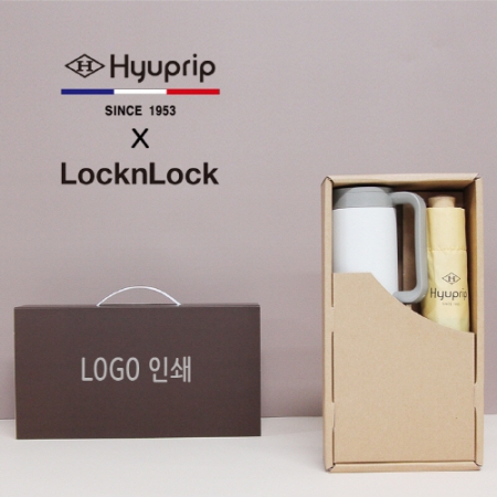 협립 3단 초미니 마시멜로 수동 우산 + 락앤락 테이블머그 473ml 텀블러 세트 #2