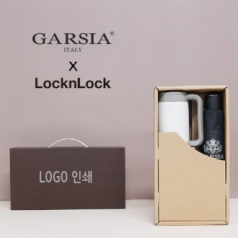 가르시아 3단 심플 수동 우산 + 락앤락 테이블머그 473ml 텀블러 세트