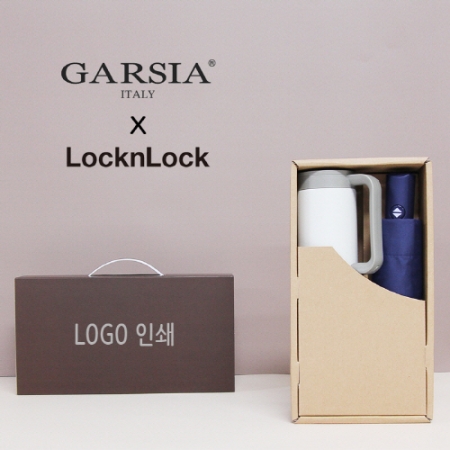 가르시아 3단 모던 완전 자동 우산 + 락앤락 테이블머그 473ml 텀블러 세트 #2