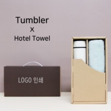 모노 500ml 텀블러 + 뱀부 170 세면타올 세트