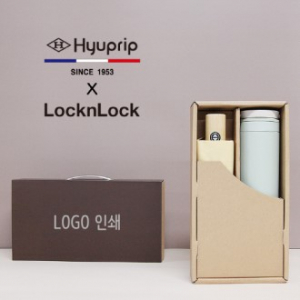 협립 3단 마시멜로 완전 자동 우산 + 락앤락 메트로 투웨이 텀블러 세트