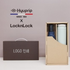 협립 3단 심플 수동우산 + 락앤락 메트로 투웨이 텀블러 세트