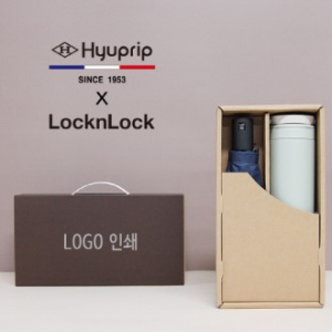 협립 3단 심플 수동우산 + 락앤락 메트로 투웨이 텀블러 세트