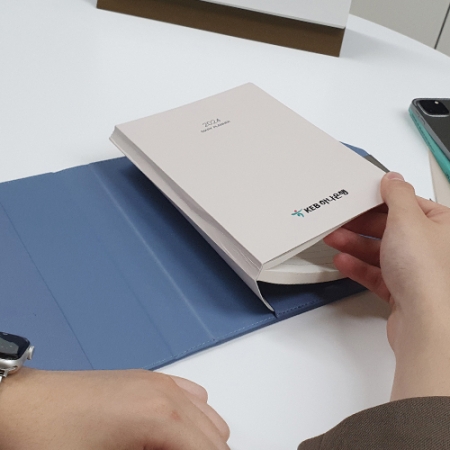 뉴프로 양장 끼움식 다이어리 3단 A5 #6