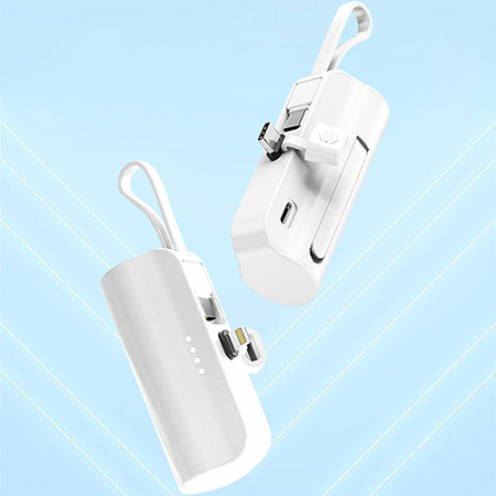 도킹형 미니 베이직 보조배터리 5000mAh 케이블일체형 ST-30 #2