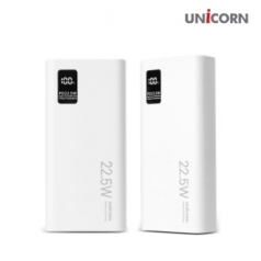 유니콘 20000mAh 대용량 보조배터리 C타입 PD3 ,0 고속충전 동시 충전가능 PD-20000M