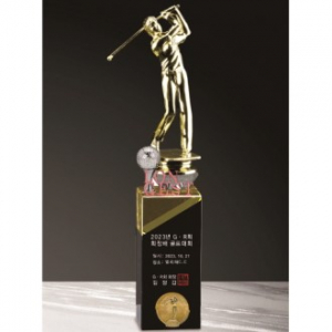 금속크리스탈 남성 골프 트로피 212