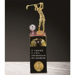 크리스탈 금속 여성 골프트로피 204