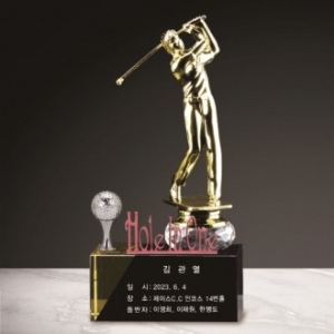 크리스탈 홀인원 남성 골프트로피 201