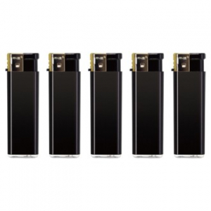 하나로 미니 원푸쉬 흑색 골드 라이터