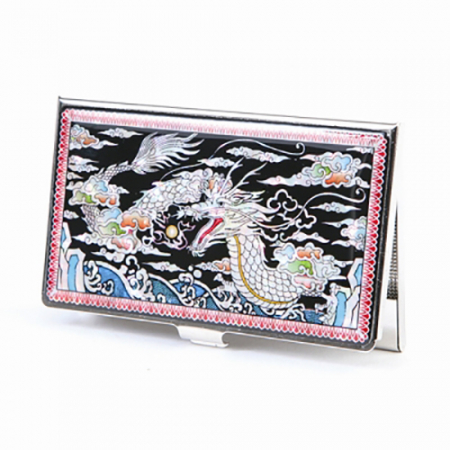 나전칠기 자개 명함케이스 (송하 맹호도등 옵션 선택) 명함 지갑 한국 전통 문양 #9