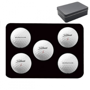 타이틀리스트 NEW PRO V1x 5구 틴 케이스