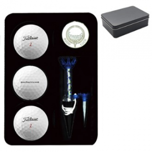 타이틀리스 PRO V1x 3구 볼마커 자석티 틴케이스