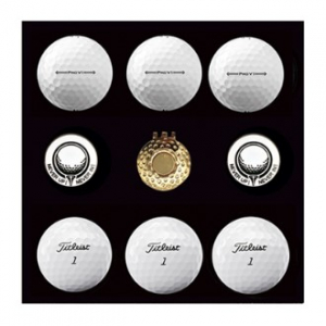 타이틀리스트 PRO V1 6구 볼마커 2조 싸바리 케이스세트