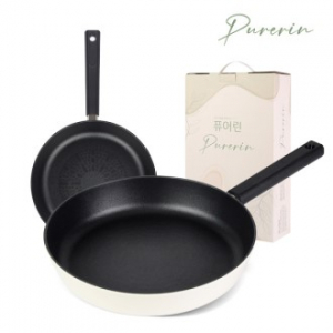 퓨어린 화이트 인덕션 (IH) 티타늄 코팅 프라이팬 24cm