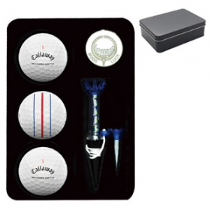 캘러웨이 매직 크롬 TT 3구 볼마커 자석티 틴 케이스