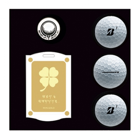 브리지스톤 매직E 12 3구 볼마커 순금 네임텍 #2