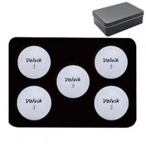 볼빅 화이트 5구 틴 케이스 세트