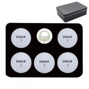 볼빅 화이트 5구 볼마커 틴 케이스 세트