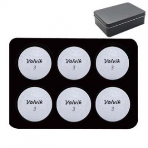 볼빅 화이트 6구 틴 케이스 세트